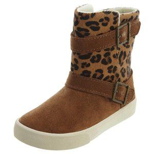 Polo Leopard Leather Brodie Boot Sz 6